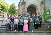 Wandhofener Bürgerschützen zu Gast im Rathaus